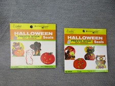 Eureka Vintage Halloween Presto Stick Seals Sticker Book 48 per Book picture