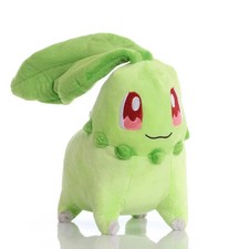 20cm Pokemon Chikorita Plush Toy Soft Stuffed Kawaii Anime Doll Gift picture