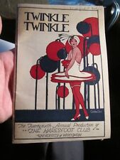 1940'S UNIVERSITY OF WISCONSIN TWINKLE TWINKLE PRODUCTION BOOKLET BBA-46 picture