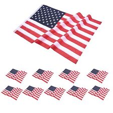 4x6 Ft US Flag Sewn Stripes Polyester Oxford Fabric Fade Resistance Yard 10 Pack picture