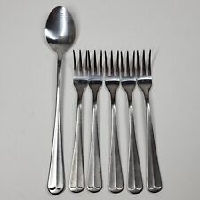 Barclay Geneve Oyster Bay Stainless Flatware Lot Seafood Forks + Iced Tea Spoon picture