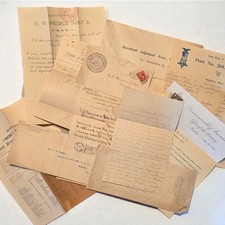 Antique G.A.R. Letter Document Lot Grand Army of the Republic 1890s-1900s Mass picture