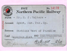 1912 NORTHERN PACIFIC YELLOWSTONE PARADISE RAILWAY RR RY RAILROAD PASS picture