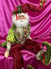 Mark Roberts Santa Doll Elf Fairy Holly Mistletoe Christmas Shelf Sitter 35