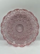 LG Wright Daisy And Button Pink Relish Tray Vintage  picture