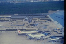 c1970's Ektachrome 35mm Slide Frankfurt Airport Boeing 747 Pan Am Germany Forest picture