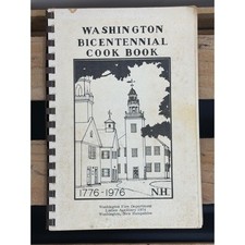 Vintage Washington NH Bicentennial Cook Book Fire Dept Ladies Aux Spirit of 76 picture