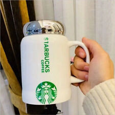 2024 New Starbucks Classic Simple Glossy Ceramic Coffee Mug with Mirror Lid picture