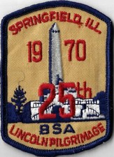 1970 25th Lincoln Pilgrimage Springfield. Illinois BSA DBL Bdr. [MX-8380] picture