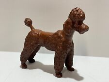 Vintage Brown FIGURE POODLE Dog  ~ Folk Art Primitive picture