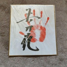 Sumo Wakanohana Tegata Signed Handprint Shikishi Board Japan Collectible 15+ picture