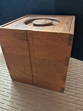 Vintage Kalmar Designs Mid Century Teak Wood Ice Bucket Polymer Lined picture