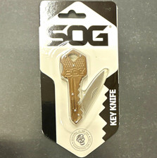SOG KEY-102-CP Stainless steel Key Knife 1 Blade Drop Point Lockback picture