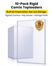 Comic Book Rigid Protective Sleeves 15 Mil Blue Tint 10 Pack picture