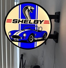 Shelby Cobra Light-Up Wall Sign – Vintage Style – Ideal for Garage / Man Cave picture