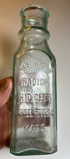 Antique H D GREER PURE HORSE RADISH THREE RIVERS Massachusetts Condiment Bottle picture