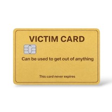 Victim Card Holographic Credit Card Sticker Debit Skin Decal Cover picture