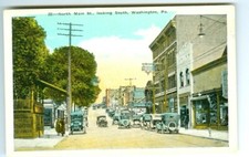 Washington PA North Main Street by the Y.M.C.A. picture
