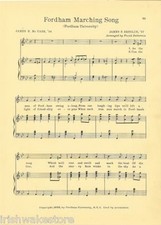 FORDHAM UNIVERSITY Original Vintage Fight Song c 1927 