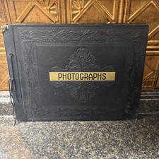 antique photo album/ Gothic/ Victorian/ Late 1800’s Early 1900’s No Photos picture