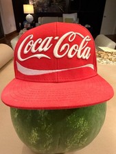 Vintage 2012 Coca-Cola Embroidered Logo Red Snapback Hat picture