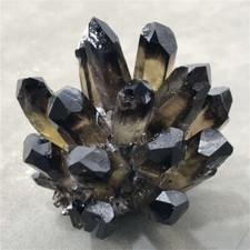 230g Natural Smoky Quartz Cluster Quartz Crystal Point Specimen Reiki Decor picture