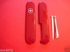 GENUINE VICTORINOX  SWISS ARMY 91mm RED PLUS SCALES + NEW PIN TOOTHPICK TWEEZER picture