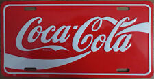Vintage Coca-Cola License Plate Embossed Metal/Aluminum New Old Stock circa 1993 picture