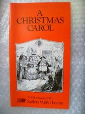 1981 Sadler's Well Theatre Programme A CHRISTMAS CAROL picture