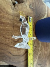 Retired Swarovski Crystal Cockatoo Bird Figurine 3.25