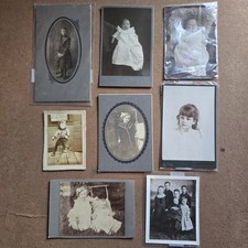 Vtg Lot Early 1900's Real Picture Cabinet Cards Photos Portraits Children WV picture