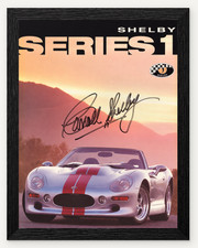9.5X12 FRAMED CARROLL SHELBY SIGNED SHELBY SERIES 1 REPRODUCTION PRINT picture