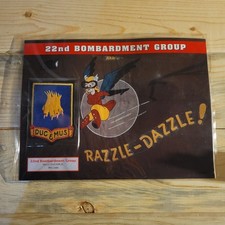 22nd BOMBARDMENT GROUP Willabee & Ward WWII AIR WAR PATCH We Lead RAZZLE-DAZZLE picture