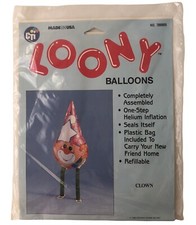 Vintage Clown Loony Balloons Refillable 700005 CTI Industries 1986 USA picture