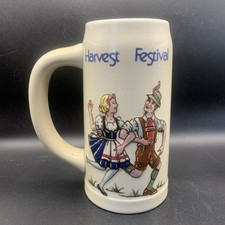Vintage St Clare's 1982 Harvest Festival Fest Stoneware Ceramic Stein Mug picture