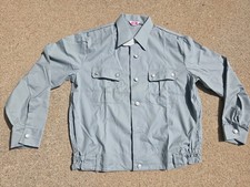 East German Military Shirt Mens Size 41N, Blue NVA Service Shirt *Free Shipping picture