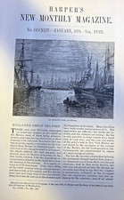 1879 Liverpool England St. George's Dock Strand Street Perch Rock Light picture