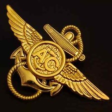 USN US NAVY COAST GUARD USCG ANCHOR AC AIRCREW WING CUSTOM PIN D1 picture