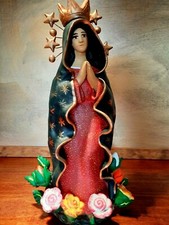 Signed Virgin of Guadalupe, Our Lady, Mary Concepcion Josefina Aguilar Mexico picture