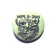 VINTAGE MPLS #390 PINBACK BUTTON LOYAL ORDER OF MOOSE MINNESOTA FRATERNAL ORG picture