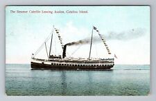 Avalon CA-California, Steamer Cabrillo, Catalina Island, c1909 Vintage Postcard picture