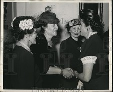 1939 Press Photo Mrs. Sherman Minton, Mrs. Claude Pepeer and Mrs. Sherman Downey picture