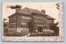 Glidden School DeKalb Illinois  Postcard 1906 picture