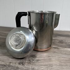 Vintage Percolator Revere Ware Stainless Copper Bottom Stovetop 8-cup Camping picture