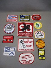 Vintage Racing Patch Lot of 13 Sew On  Nascar Car Road America Speedway Auto picture