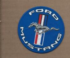 NEW 3 INCH BLUE FORD MUSTANG IRON ON PATCH  P1 picture