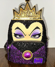 Loungefly Disney Villains Evil Queen Backpack, Wallet & Make-Up Pallet All NWT picture