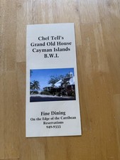 Vintage Chef Tell's Grand Old House Cayman Islands Fine Brochure BWI Caribbean picture