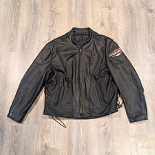 VTG 1998 Harley Davidson 95th Anniversary Leather Motorcycle Biker Jacket XL  picture