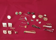 Masonic Cufflink Collection - Masons - VINTAGE RARE 1950s 1960s w/ case picture